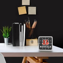 3 in 1 NFL Cincinnati Bengals Home Office Decor Wall Desk Magnet Clock 6 inches