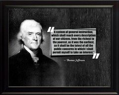 Thomas Jefferson A System Of Poster Print Picture or Framed Wall Art