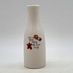 Floral Bud Vase by Natural Life «Life is good enjoy the little things» Garden