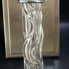 UTTERMOST CAMPANIA Single Light Sconces Sculpted Clear Acrylic Accents Stainless