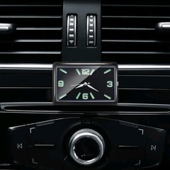 Mini Quartz Analog Watch Stick-On Clock Luminous Watch For Car Motorcycle Home