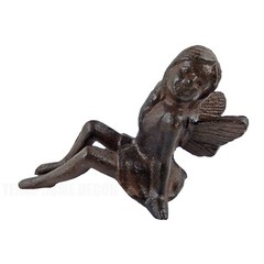 Fairy Figurine Shelf Sitter Garden Rustic Cast Iron