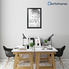 ArtToFrames 2″ Custom Poster Frame Satin Black 3927 Large