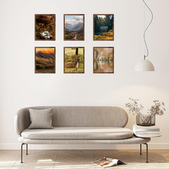 Deep Brown 9×12 Wood Picture Frame for Wall or Tabletop, Horizontal/Vertical