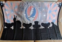 New Grateful Dead Bears Movie Night Tapestry Decor Wall Hanging NIP Poster Skull