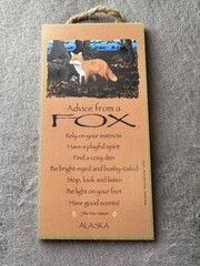 Fox Sign Advice From A Nature Animals Red Brown Blue