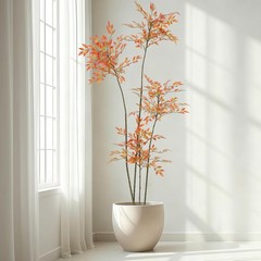 6ft Faux Bamboo Tree Indoor Artificial Nandina Tree Realistic Large Fake Plants