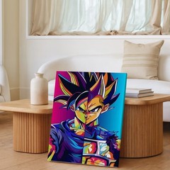Colorful Abstract Anime Character Split Portrait Canvas Wall Art Print Home