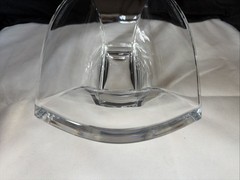 Stunning 14” Rectangular Centerpiece Glass Bowl Crystalite Bohemia? Czech Rep