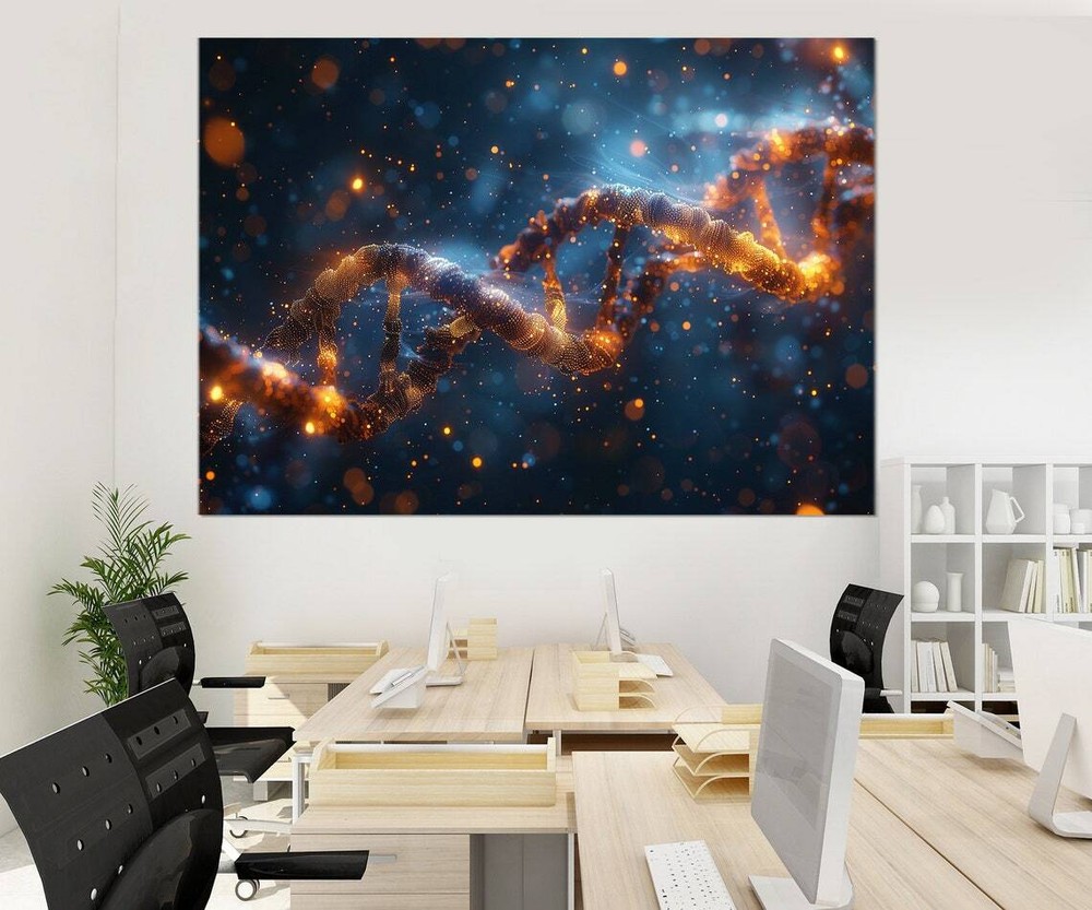 Abstract D.N.A. Art Wall Art Canvas Unframed Print Art