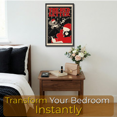 Art Deco Wall Art Framed 11×17 The Red Letter Vintage Poster Print Decor Gift