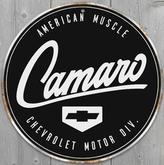 Chevrolet Camaro 8″ Diameter Vintage Novelty Metal Sign Made In USA New!