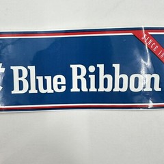 Vintage PBR Pabst Blue Ribbon Beer Logo Advertising Vinyl Bumper Sticker Decal