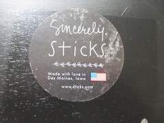 STICKS Handmade Christmas Wall Plaque Believe ‘Up on the Rooftop’ 9×9 in Square