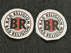 Lot (2) BAD RELIGION 2 1/4″ x 2 1/4″ Punk Rock Logo Stickers FAST! FREE! Graffin
