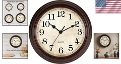 Elegant 12-Inch Vintage Wall Clock – Silent Non-Ticking for Any Room