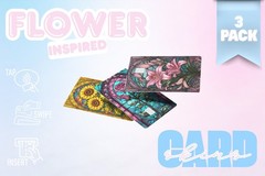 3‑Pack Flower Inspired Card Skins –Vinyl Credit & Debit Card Covers | Durable