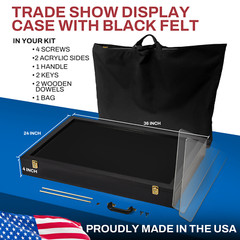 Trade Show Display Case / Card Display Case / Jewelry Case P302B Tradeshow