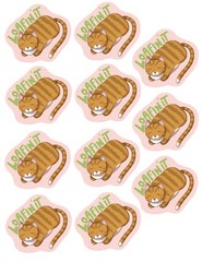 STICKER – «Loafin It» Cat Sticker, 4 inches, glossy sticker original art