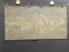 Vintage Tapestry Deer Elk Buck Wall Hanging Velvet Rug Cabin Core Hunting Camp