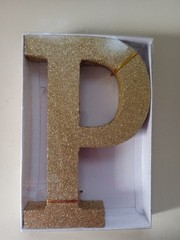 🌟Gold Glitter Letter – P: Home Decor And Decoration (9 in. X 6 in.)