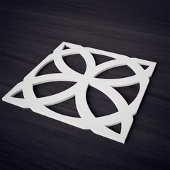 15 3/8″W X 15 3/8″H X 3/8″T Medium Daventry Decorative Fretwork Wall Panels in A