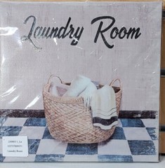 Farmhouse Laundry Room Wall Decor 8×8 Canvas Wood Sign Rustic Choose Design