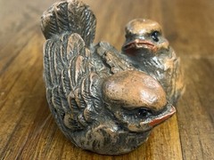 Dual Sparrow Figurine Delicate Features Beautiful Art Collectable Possibly Italy