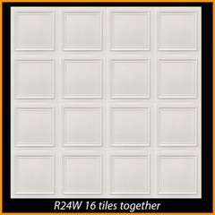 DIY Decor Glue-up Styrofoam Ceiling Tile 20 in x 20 in R24W 56/Lot (147.84 S/F)
