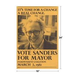 Bernie Sanders For Mayor 1981 Its Time For A Change A Real Change Campaign Polit
