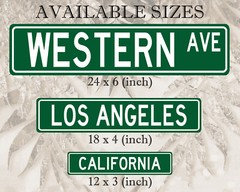 Custom Name Sign Aluminum Street Sign Personalized Sign Plate New Vintage ACW01