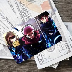 Credit card Skin PACK Jujutsu kaisen X4 | JJK Custom Debit Card Sticker