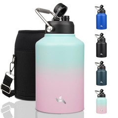 1 Gallon Jug with Handle,128 oz Insulated Water Bottle with Carrying Pouch,Do…