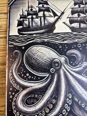 Kraken Spiced Rum Metal Tin Sign 12″ x 8″ Vintage Style Tiki Bar Home Decor New