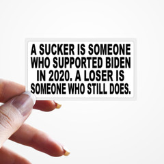Sucker Loser Suport Biden Bulk Stickers – IMPEACH Anti Joe Biden Sucks Prank Gag