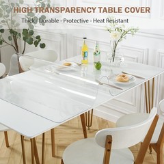 Lovepads Clear Table Cover Protector 40 X 72 Inch 1.5Mm Thick Plastic Table