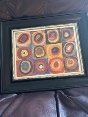Kandinsky Circles Reproduction Euc Professional Framing. 17 x 14