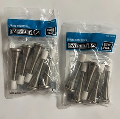 10 Pack Everbilt Spring Door Stops, Satin Nickel, Steel 15580