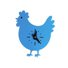 Small Chicken Wall Clock, Farmhouse Decor Clock, 3D Printed Chicken Clock