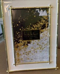 Nicole Miller Gold Tone Metal 6 x 4 Picture Frame