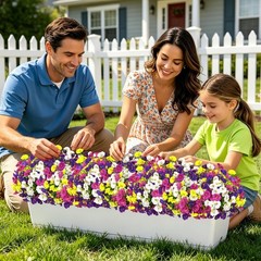 12 Bundles Mixed Artificial Flowers – 336 UV Resistant Silk Morning Glory & Euca
