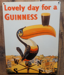 Vintage Guinness Stout Toucan Ad Reproduction Metal Sign FREE SHIPPING