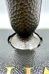 Ionic Cemetery Vase Replacement – 4″ Lock-In Memorial Flower Holder (Dark Brown)