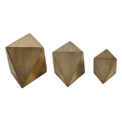 Rhombus – 8.25 inch Table Top Accessory (Set of 3) – 8.25 inches wide by 4.25