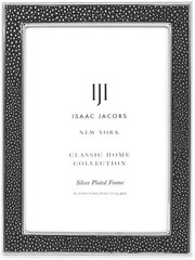 Isaac Jacobs Leather with Metal (Vertical & Horizontal) Picture Frame, Shagreen