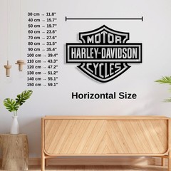 Harley Davidson Metal Wall Art – Biker Gift and Garage Wall Decor