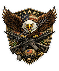 US Army Decal Sticker United States Military Veteran Logo Seal Flag 09