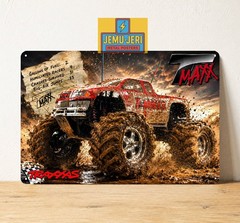 Traxxas T-Maxx RC Monster Truck Metal Poster Tin Sign 20x30cm