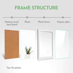Picture Frames Solid Wood Photo Frame 8×10″ 12×16″ 16×20″ Wall Tabletop Display
