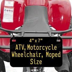 Customized License Plate Tag Personalized for Any State Auto Car Motorcycle ATV